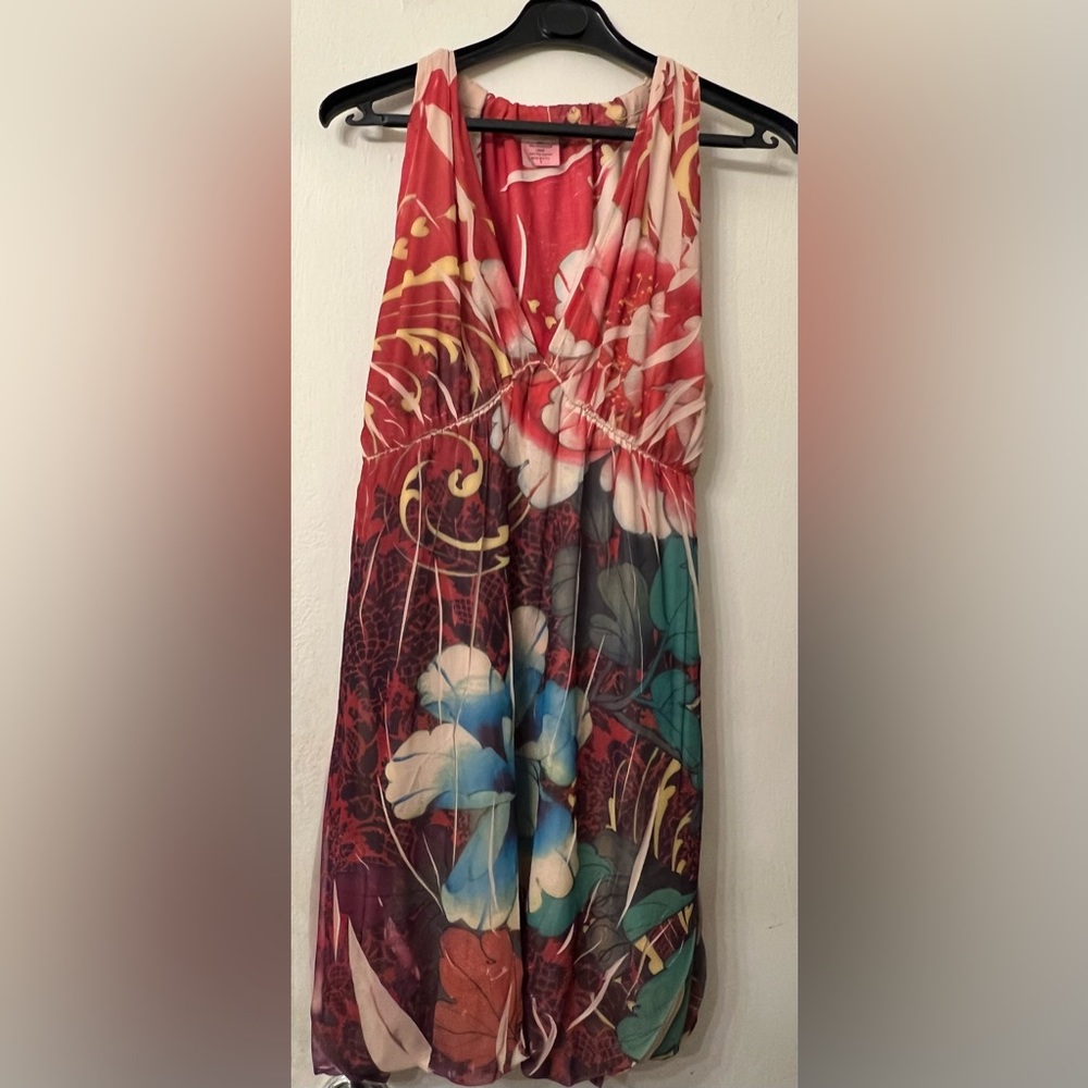 Floral print mini dress